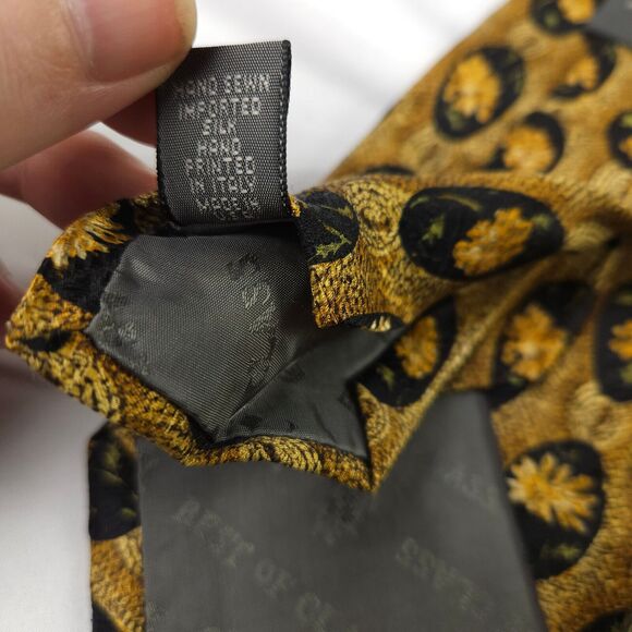 2 Robert Talbott Best of Class Floral Flower Geometric Silk Ties Made In USA - Picture 5 of 10